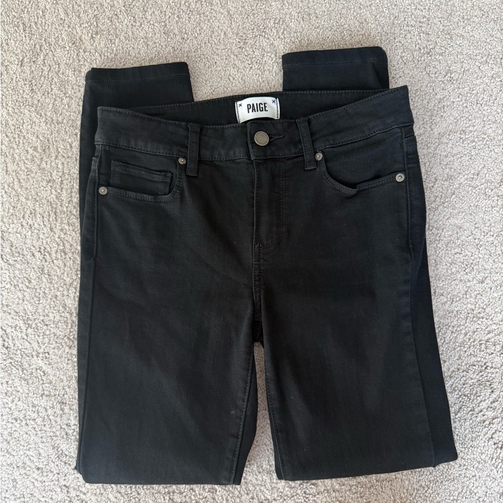 PAIGE Women's Classic Black Skinny Jeans